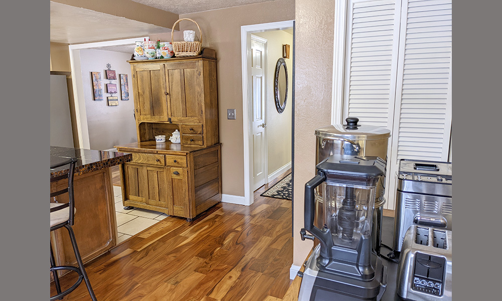 Kitchen Pantry Hall and Dining Room Entrance View